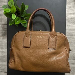 Marc Jacobs Tan Leather Satchel Bag